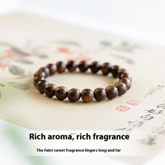Vancira agarwood bracelet, collectible-grade calming and sleeping bracelet, women's single-circle bracelet.